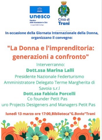 Scopri di più sull'articolo Incontro tematico su LA DONNA E L’IMPRENDITORIA: GENERAZIONI A CONFRONTO