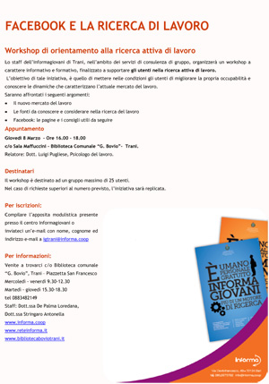 Al momento stai visualizzando “Facebook” e la ricerca di lavoro