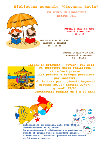 Scopri di più sull'articolo UN TUFFO IN BIBLIOTECA E NON SOLO…