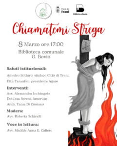 Scopri di più sull'articolo Incontro tematico su CHIAMATEMI STREGA